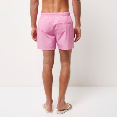 Pink pocket swim shorts